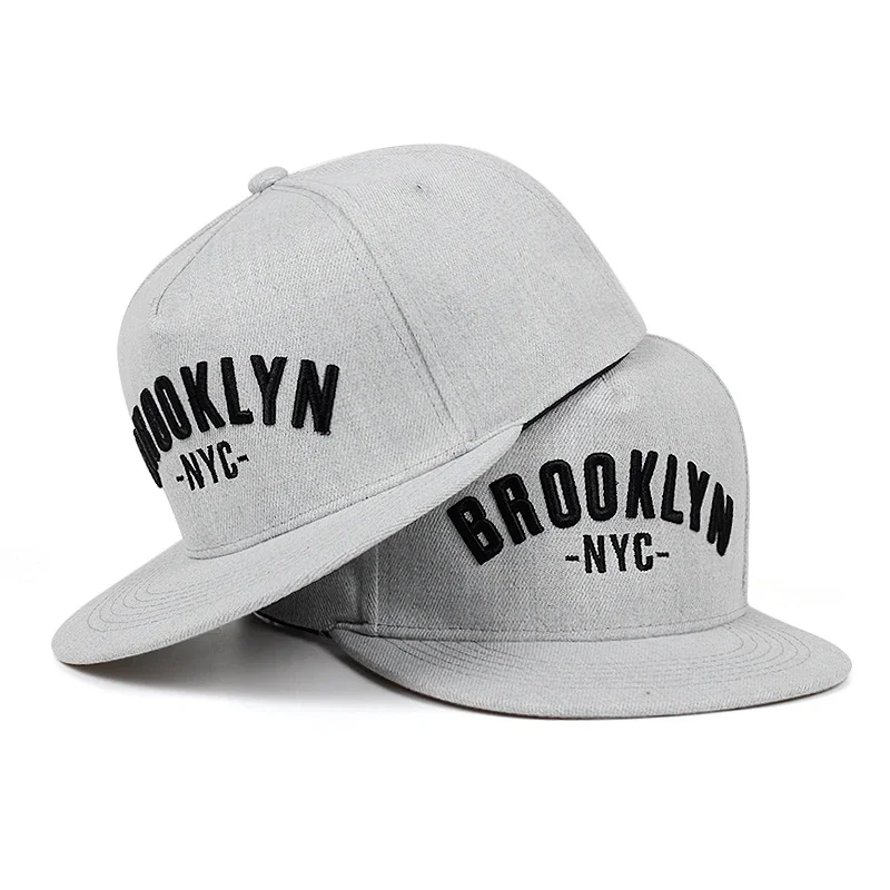 

BROOKLYN кепка Snapback с вышивкой букв, мужская модная хлопковая шляпа из % хлопка, регулируемая уличная спортивная шапка для отдыха, бейсболки в стиле хип-хоп