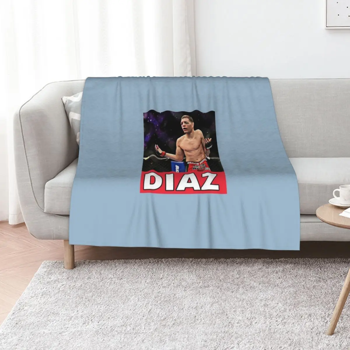 NICK DIAZ 209 nick Throw Blanket Sleeping Bag funny gift Giant Sofa Cute Plaid Warm Bed linens Blankets