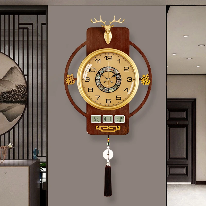 New Chinese Style Watch 2023, New Chinese Style Clock, Living Room Wall Clock, Home Decoration, Light Luxury Quartz Watch