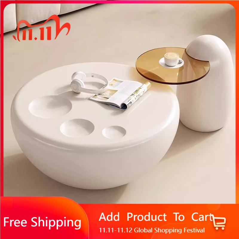 

Cute Bedroom Coffee Table Modern Living Room Nordic Decoration Coffee Table Unique Sweet Aesthetic Mesa Auxiliar Salon Furniture