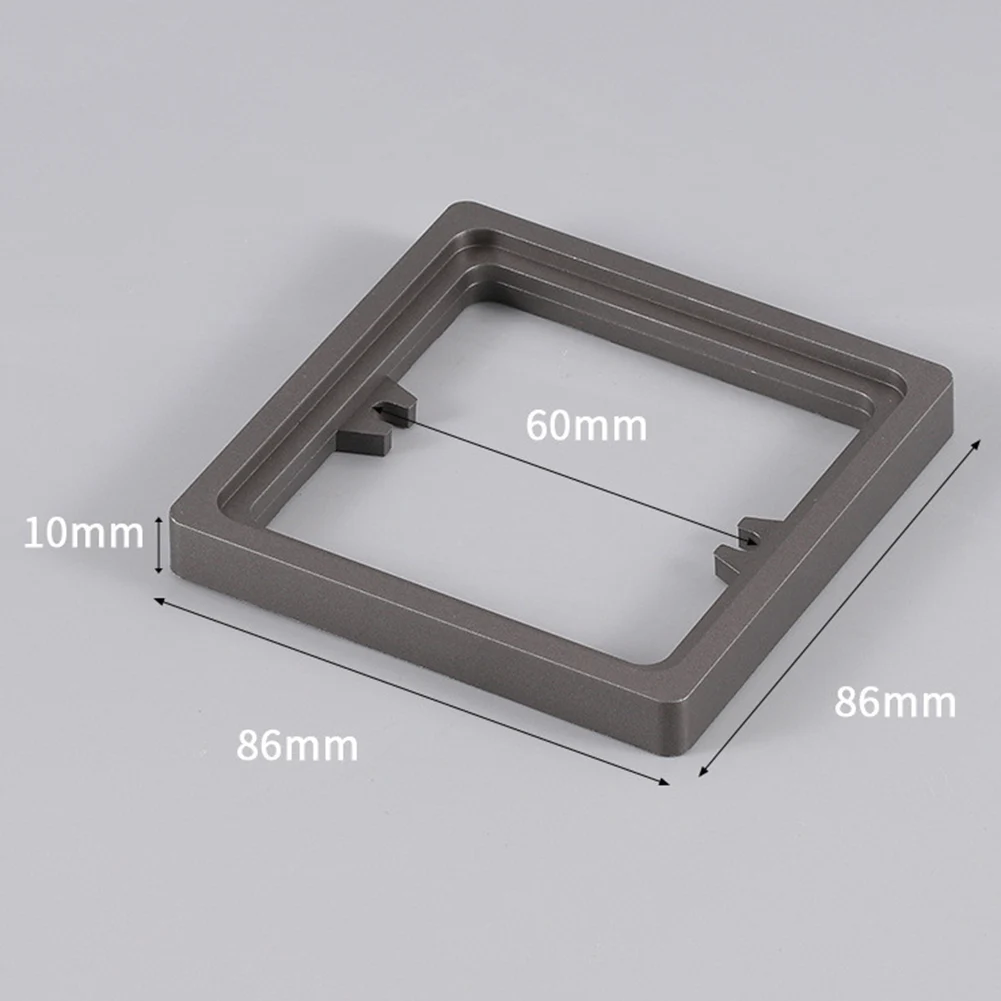 2pcs Square Spacer 10MM Single Socket Spacer 1 Gang Frame Plate With 4* Screws 2025 Hot Sale Brand. New And High Quality