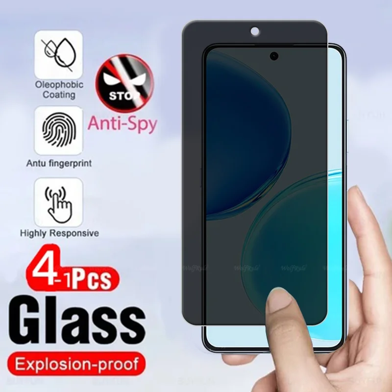 

4/3/2/1 шт. для Honor X8d стекло Huawei Honor X8d закаленное стекло защитное 9H антишпионская крышка Защитная пленка для экрана Honor X8d