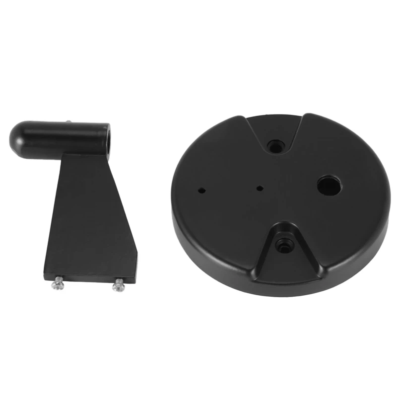 2X Wall Mount For Suspension Boom Arm, Round Plate And Attaching Holder Piece Compatible With Microphone Stand