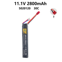 Water Gun Airsoft LiPo Battery T Plug 11.1V 3S 2800mAh 30C 31.1W 5020120 Battery For BB Air Pistol Electric Toy Guns Parts