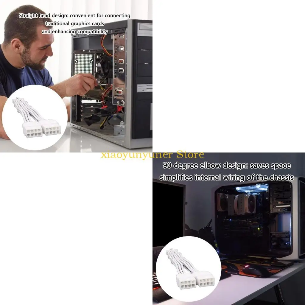 

P9JB Efficient & Sleekly PCIe5.0 Double 8PIN to 16PIN 12VHPWR GPU Cable with Cable Management Combs for Clean Interior Look