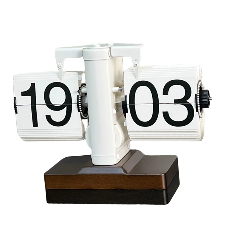 Orologio digitale vintage per girare le pagine, meccanico a batteria, per decorazioni domestiche 203C