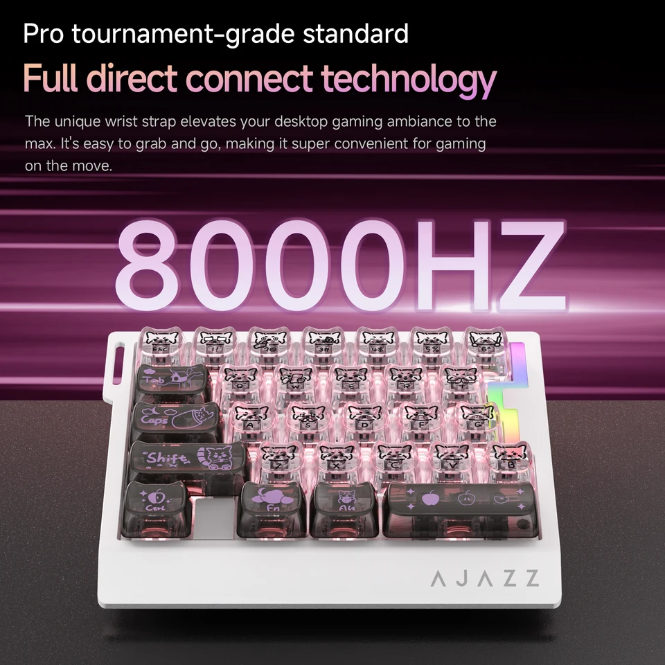 AJAZZ AK029 ULTRA Wired One-handed Keyboard 8000Hz, RTO.001mm