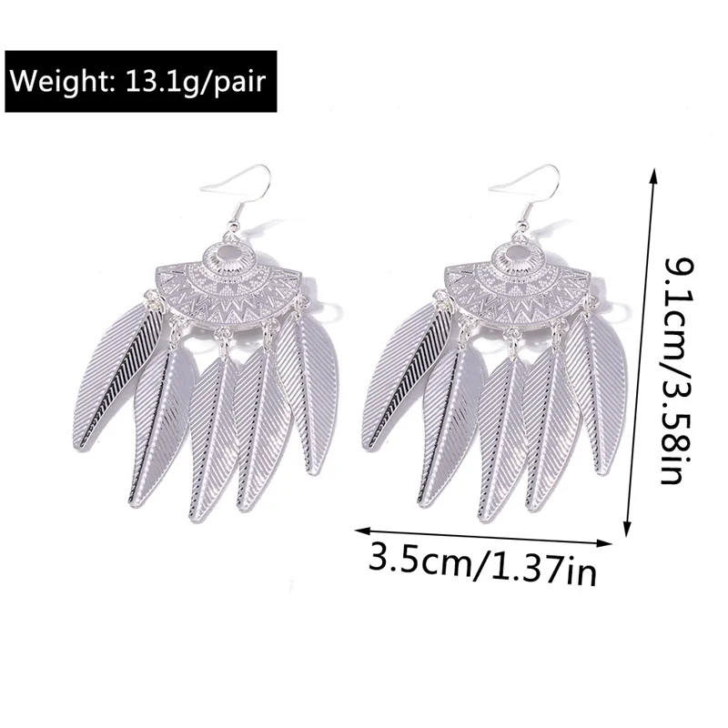Aihua Silberfarbene Lange Quasten-Ohrhänger mit Pfau- und Schmetterlingsmotiv für Damen, Hochzeits- und Party-Schmuck, Geschenke, Trendige Ohrringe – Detail 14