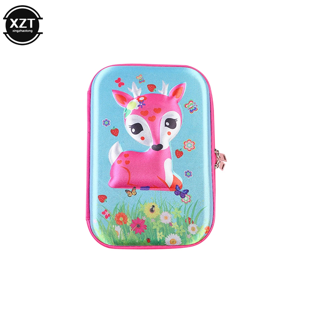 

Pencil Cases Kawaii Stationery School Supplies Cosmetic Storage Bag Cute 3D Pencil Box Girls Women Large Capacity Pen Box