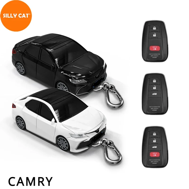 

Car Shape Model Car Key Fob Case Cover Suit For TOYOTA CAMRY Model Key Plastic Fob Cover Case