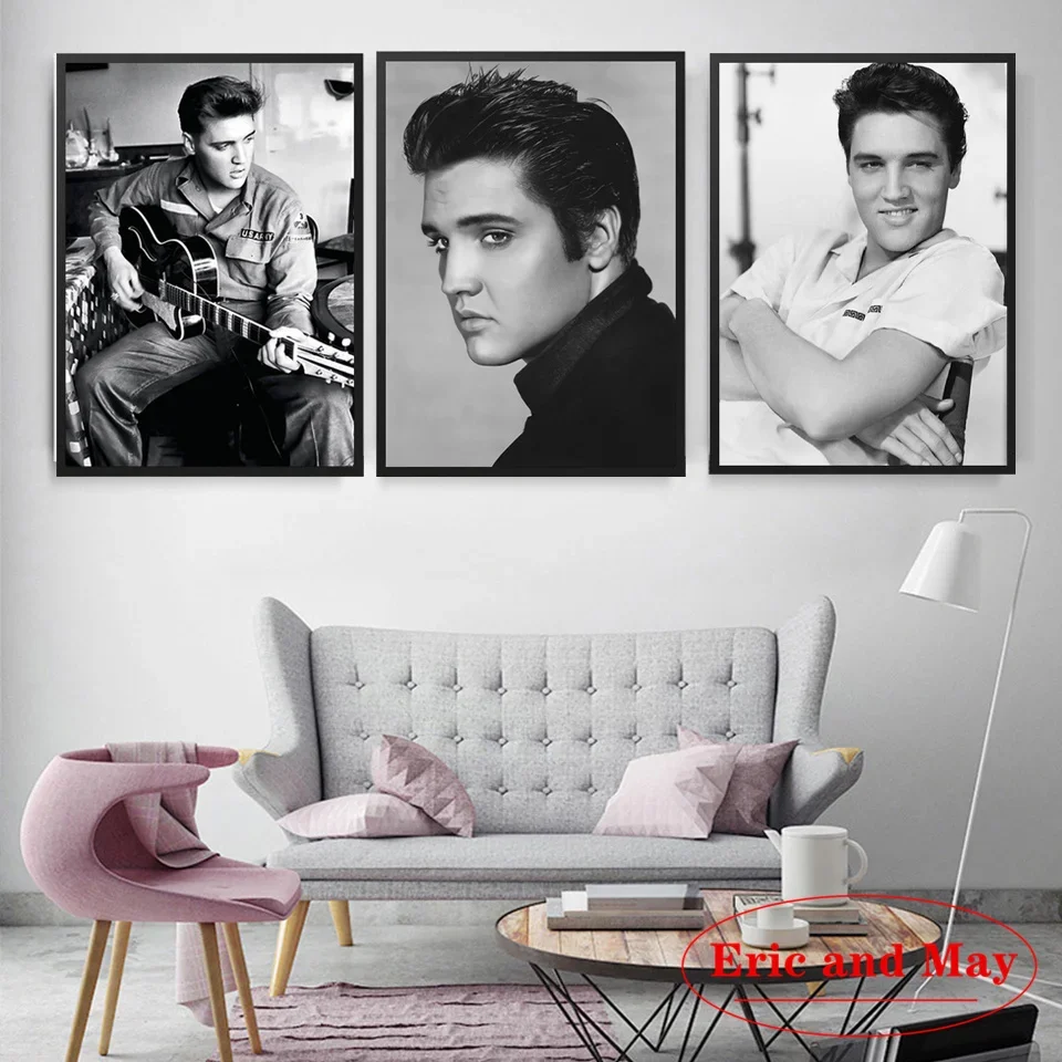 Singer Elvis Presley Rock Posters And Prints Canvas Painting Pictures On The Wall Abstract Decorative Home Decor Cuadros