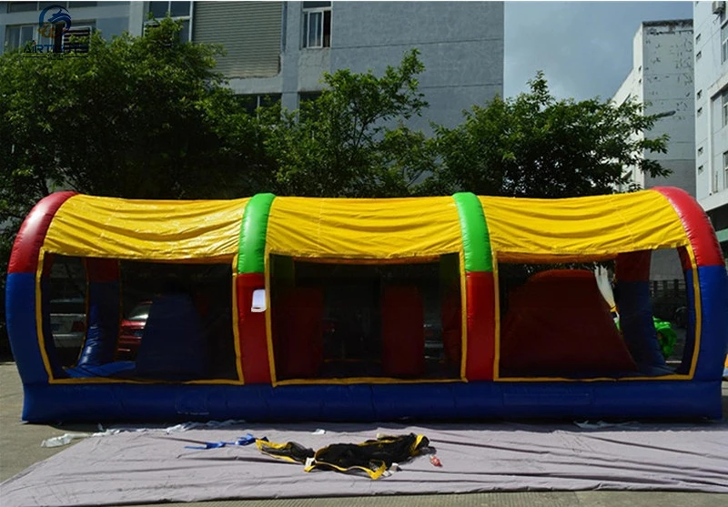 Trade Assurance Climb Slide Lead Free Safe Commercial Inflatable Obstacle Tunnel Course