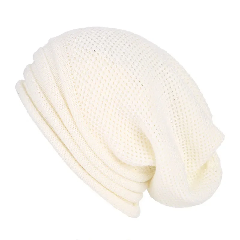 Winter-Übergroße Slouchy-Mütze aus Wolle, gestrickt, warme Mütze für Damen und Herren, gemütlich, elastisch, winddicht, zum Skifahren im Freien – Detail 14