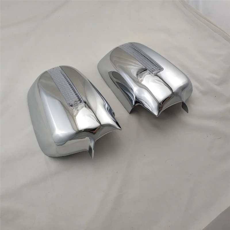 

NEW-2PCS Car Rearview Door Mirror Covers With LED Replacement Parts For Honda CRV RD9 CR-V 2001 2002 2003 2004 2005 2006