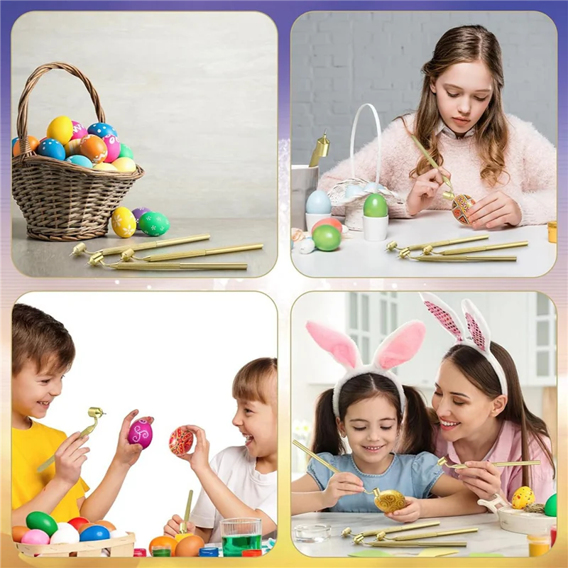 

AB11-набор из 15 насадок Pysanka, ручки для рисования из горячего воска для декоративного искусства, для пасхальных яиц, принадлежности Pysanky