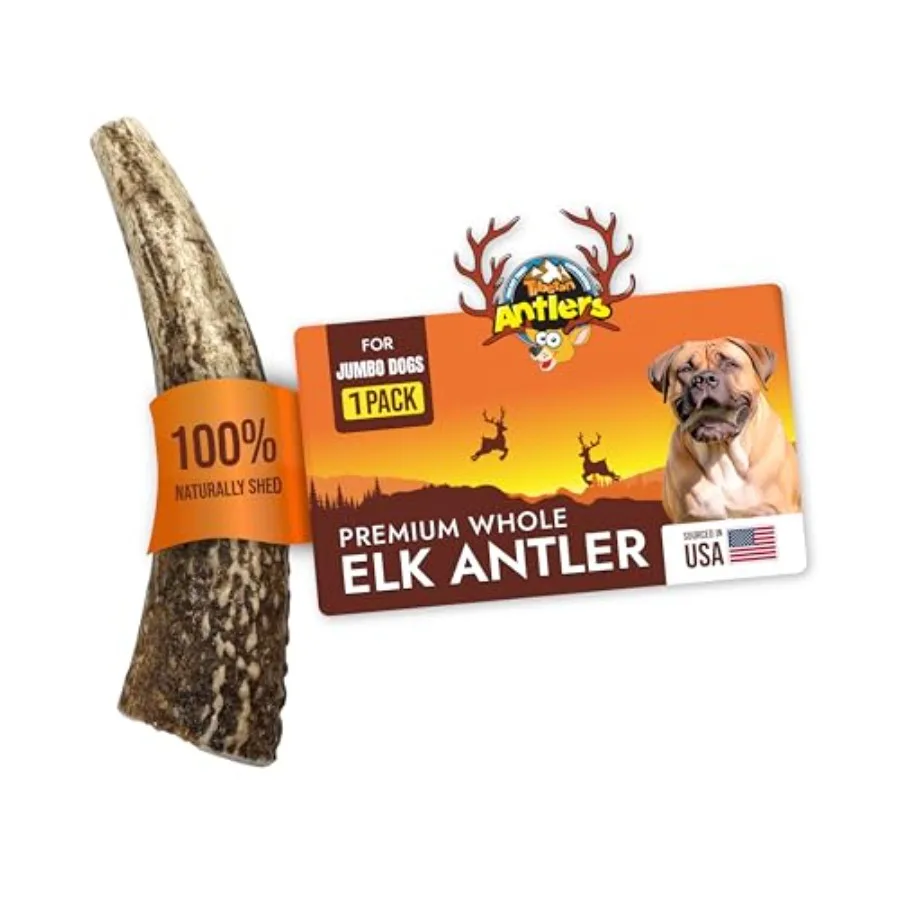 

Тибетские оленьи рога для крупных собак, премиум-класса, натуральные, полезные для здоровья, долговечные, для агрессивных грызунов, производство США.