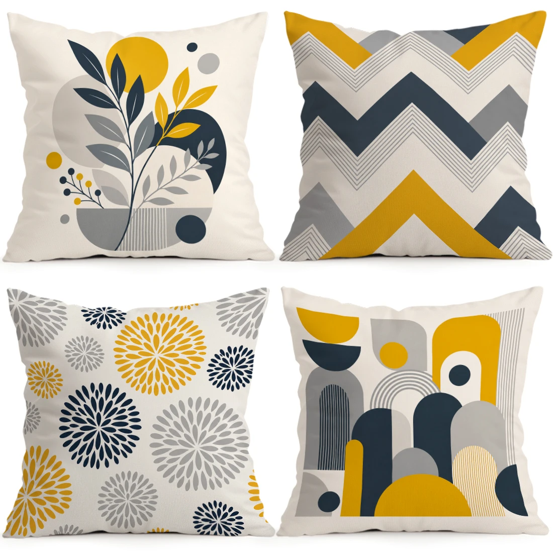 1/4pcs Minimal Geometry Cushions Pillowcase Polyester Cushion Cover Throw Pillow Pillowcover Home Car Sofa Decor