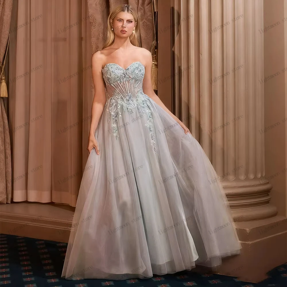 Charmante Abendkleider, Vintage-Abschlussballkleid, Spitzenapplikationen, ärmellos, rückenfrei, Roben, glamourös, Vestidos de Gala, individuell gestaltet 2026