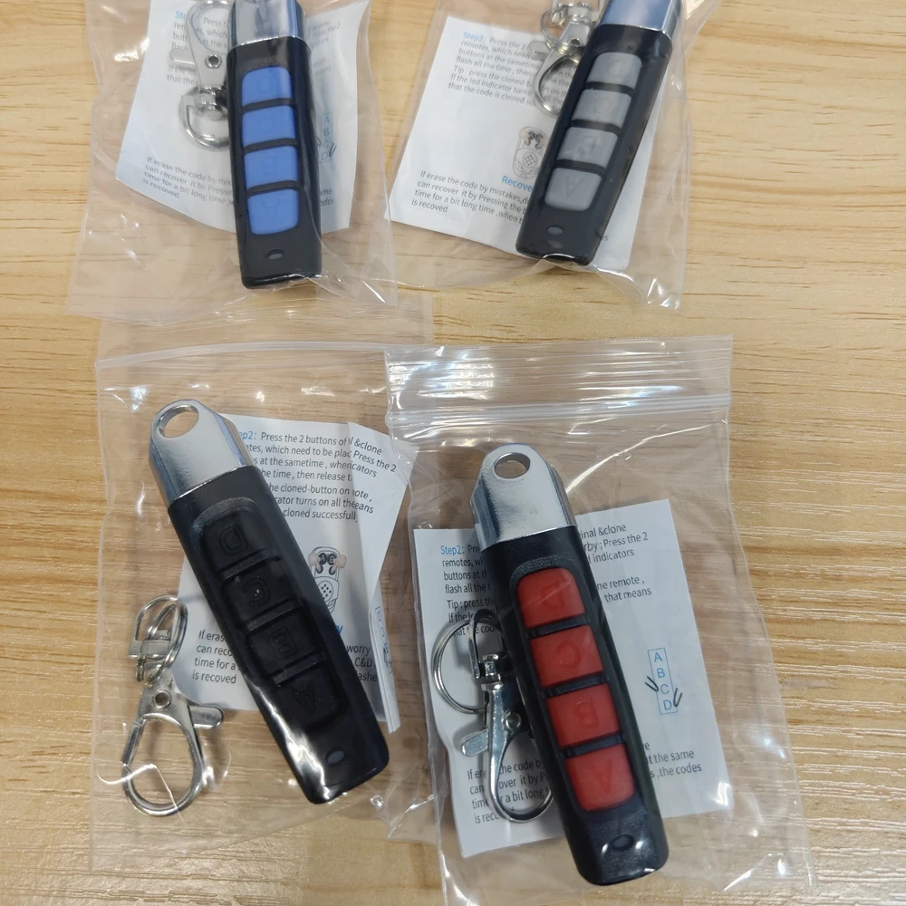 

Brazil 50PCS 433MHZ Remote Control Garage Gate Door Opener Controller Duplicator Clone Learning Rolling Code