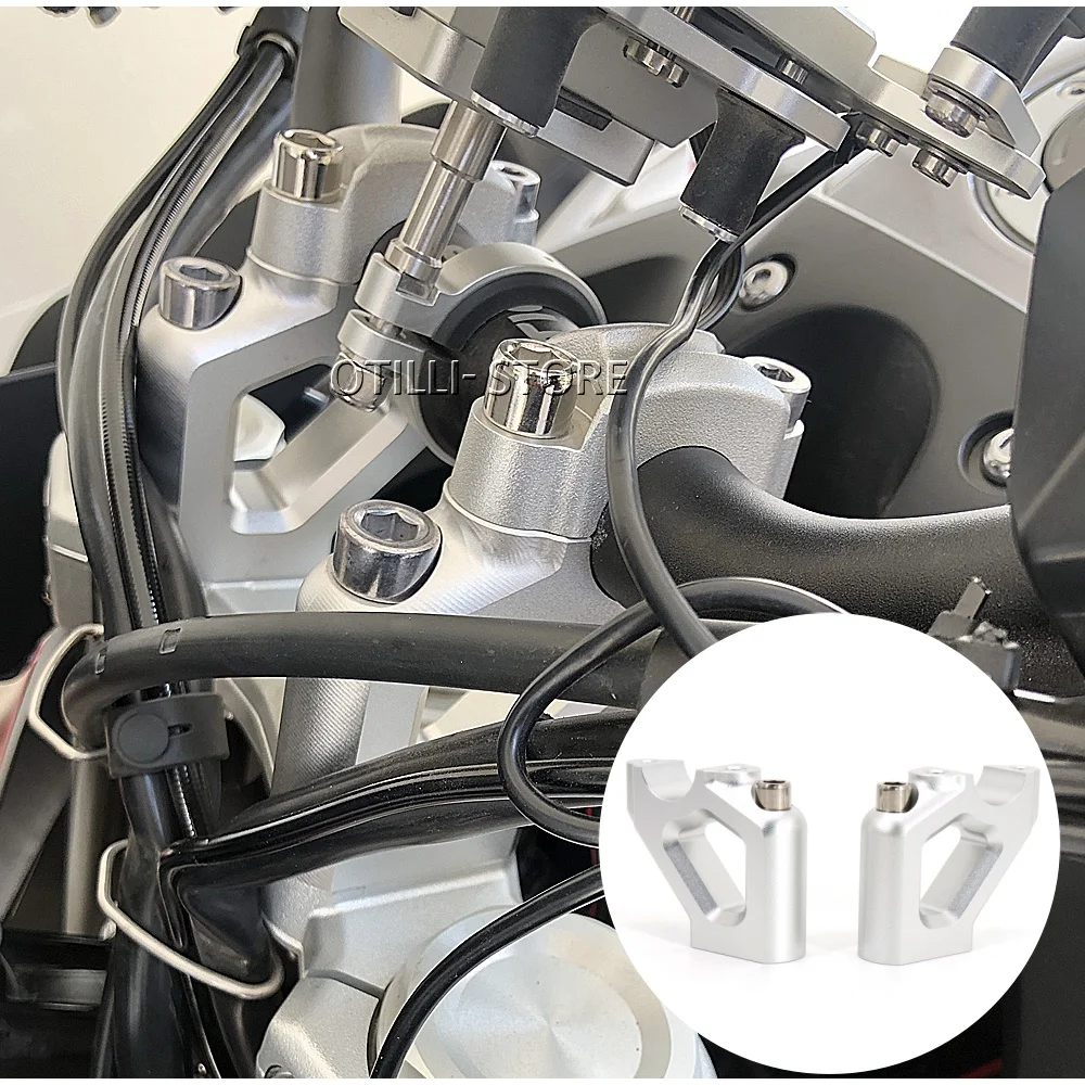 

20mm Backwards Risers Clamp Extension Adapter For Tiger 900 LOW RALLY TIGER 850 Sport Motorcycle Handlebar Riser Height Up 12mm