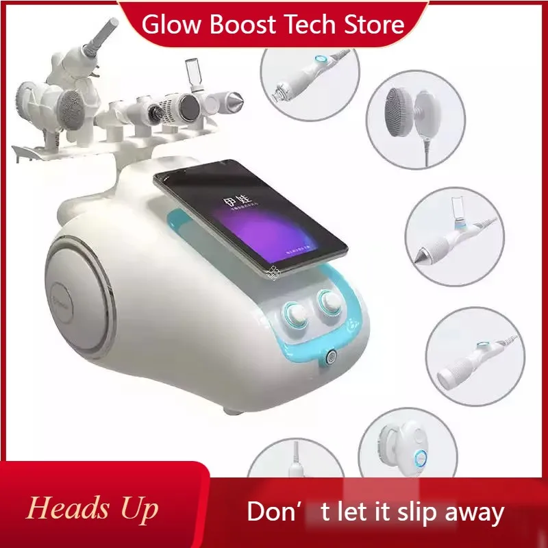

NYNew Deepest Cleaning 6IN1 Facial Skin Treatment Device Microdermabrasion for Acne Blackhead Removal Hydration Beauty Machine