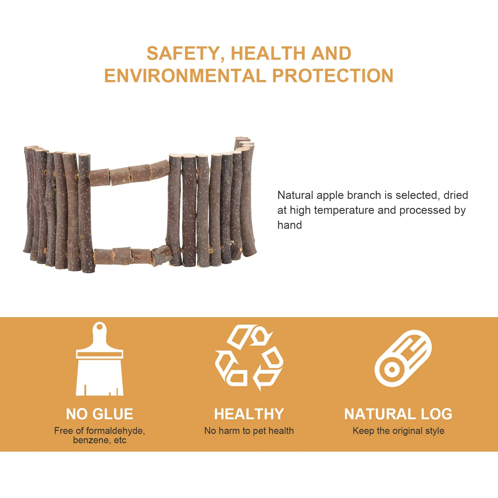 

Wooden For Hamster Turtle Small Animals Durable Eco-Friendly Chew Shelter Grinding Teeth Playpen Prop Hamster Shelter Small Pet