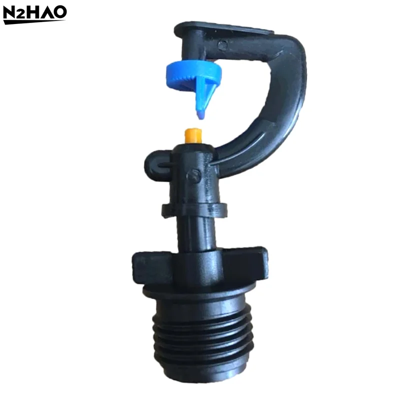 5PCS 180 Degree Rotating Sprinkler G Type Yellow Small Wheel Nozzle Pile Connector For Irrigation Garden Watering
