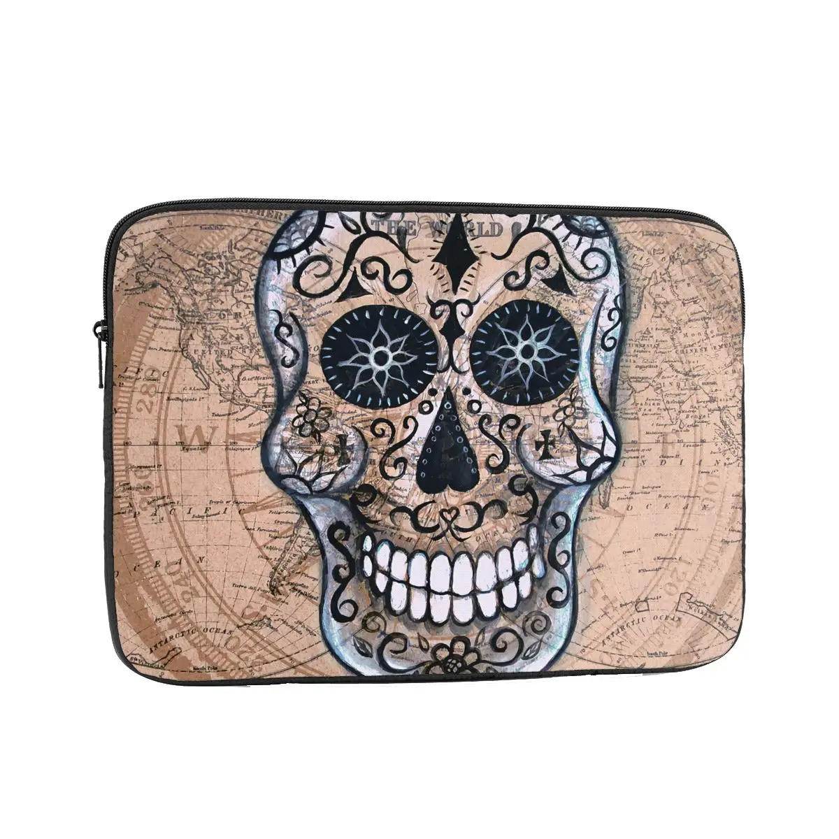 

Senyor Calavera Computer ipad Laptop Cover Case17 15 13 12 10 Inch Laptop Sleeve Bag Portable Cover Fundas Pouch