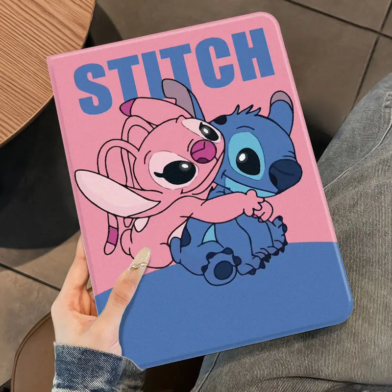 

Защитный чехол с рисунком Kawaii Stitch для Samsung Galaxy Tab S7 S8 S9 S9FE Plus 12,4 дюйма S6 Lite A7 A8 A9 Plus Противоударный чехол