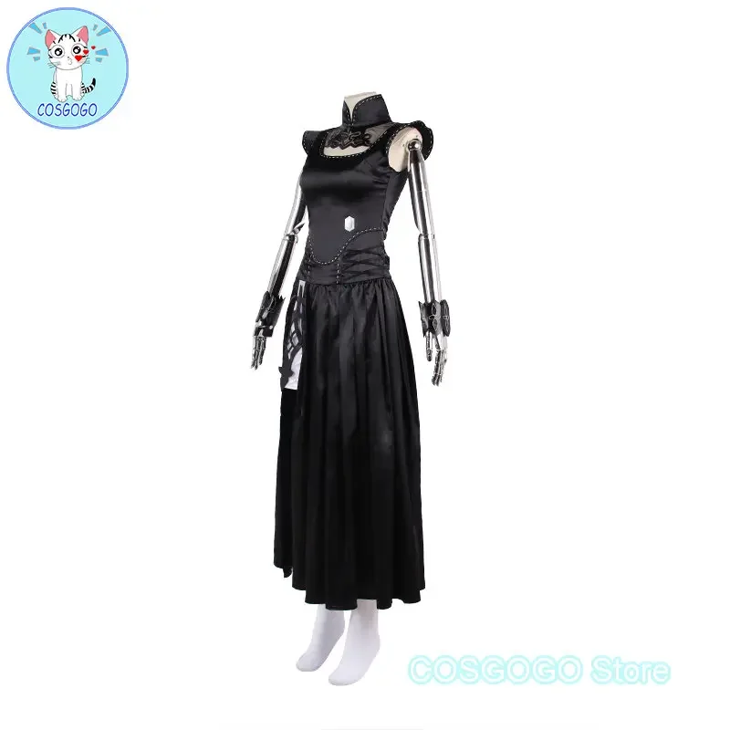 COSGOGO FF14 Nier YoRHa Type-51 Robe Of Casting Haut D'uniforme Uniform Cosplay Costume Game Final Fantasy 14 Party Outfit