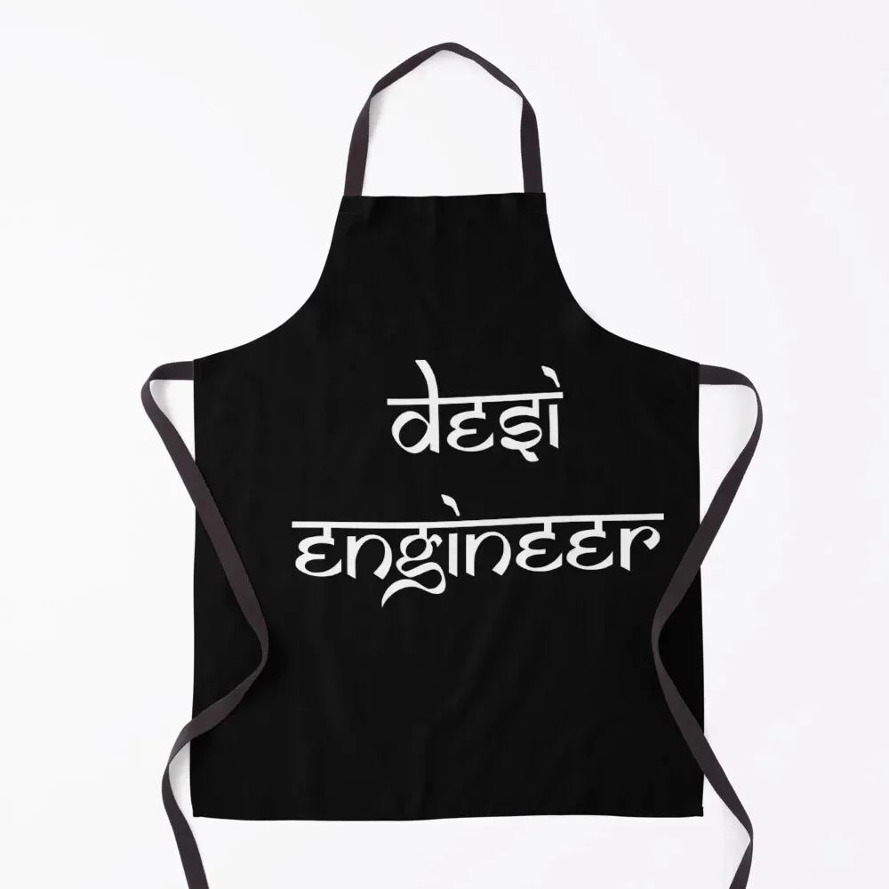 

Desi Engineer Indian Slang Apron kitchen and home kitchen clothes for men Apron
