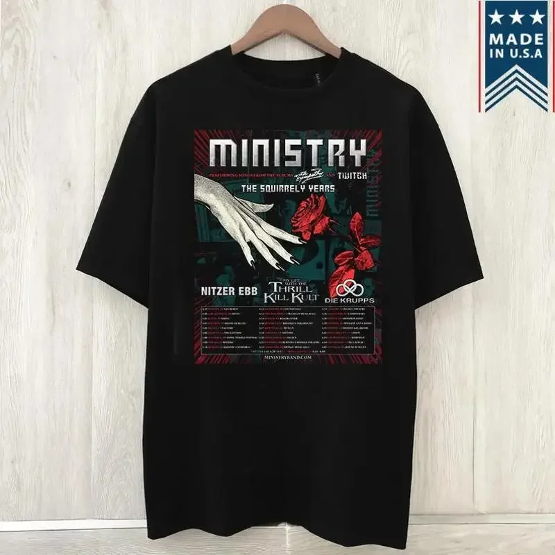 Ministry Band The Squirrely Years Tour Latest T Shirt Full Size