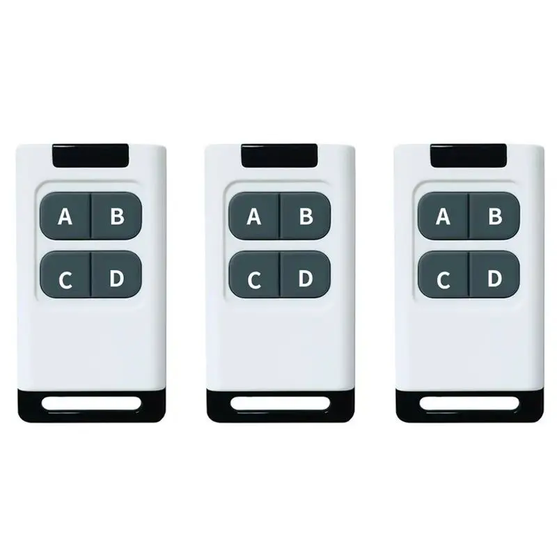 

A92Z Copy 433Mhz Remote Control Clone Controller 50 Meter Range For Electric Garage Door Opener Duplicator White