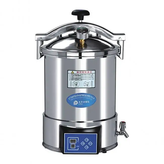 

Hot Sale 18 L 24 L Electric Portable Mini Stainless Autoclave Hospital Clinic Use