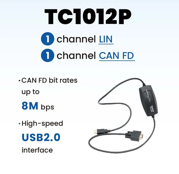 

TLF TOSUN TC1012P Portable and Easily Installable 1 CAN FD/LIN to USB Interface Telecom Parts