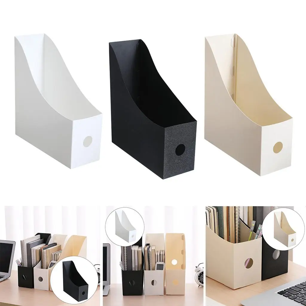 Carpeta de archivos de escritorio, soporte para libros, papelería, papel para documentos, organizador de almacenamiento Vertical, estante, bastidores