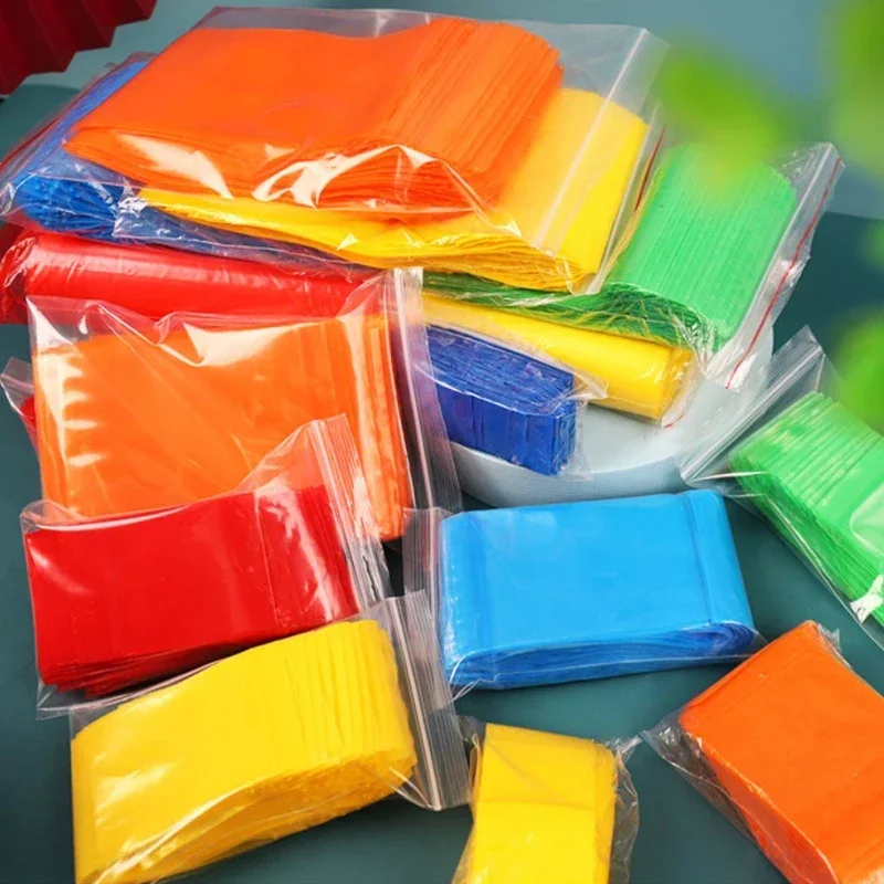 

Colour Trumpet Self Sealing Bag Transparent Plastic Thick Seal Moisture-proof Packing Bag Sample Jewelry Mini Zipper Storage Bag
