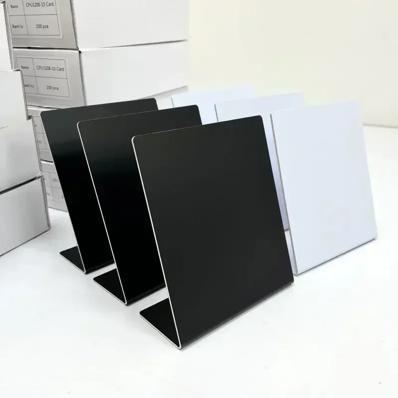 RFID NFC Google レビュー スタンド ディスプレイ ホワイト ブラック ブランク パターン 13.56MHz NFC215 チップ 504 バイト パターンレス ソーシャル メディア