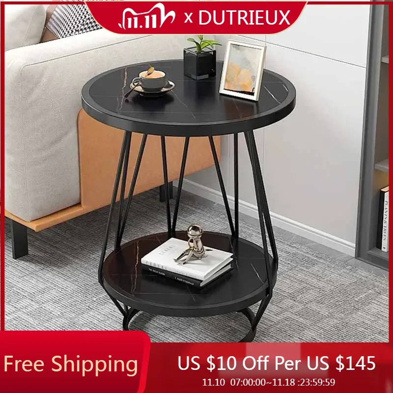 Modern Luxury Side Table Photobooks Minimalist Small Flexible Coffee Tables Gold Legs Armoires De Salon Loft Decor Interior