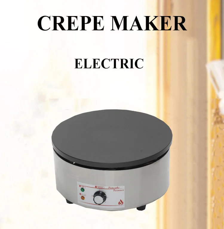 Máquina Comercial para Hacer Crepas, Eléctrica, de Una Sola Placa, a Gas, Profesional, Crepera