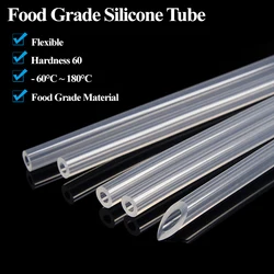 1~10m Food Grade Silicone Rubber Hose Transparent IDxOD 0.5 1 2 3 4 5 6 7 8 9 10 12 14 16 18 20mm Flexible Nontoxic Water Pipe