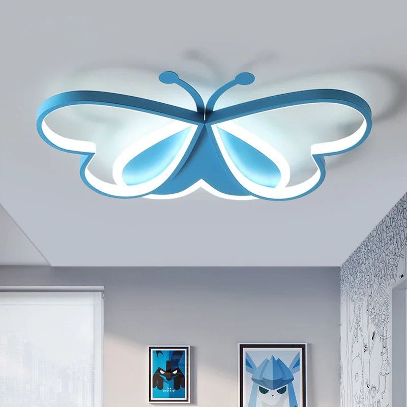 Imagem -04 - Lustre de Teto Led para Quarto Infantil Lâmpada de Borboleta Regulável para Crianças Iluminação Winfordo 110v 220v 2024