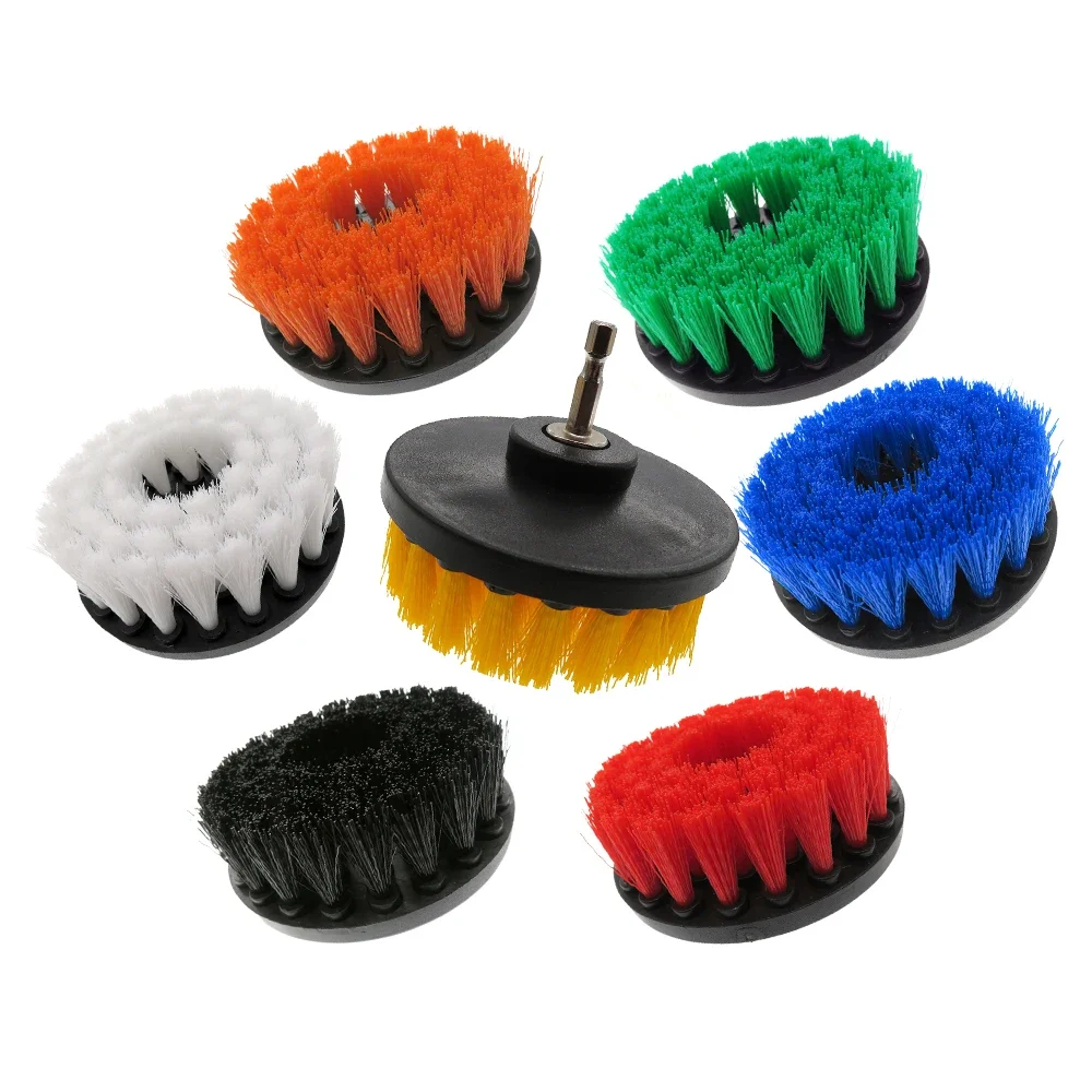 1Pcs 6 Inch Power Scrubber Brush Electric Drill Cleaning Hollow M14 Thread for Cleaning Carpets, Kitchens and Bathrooms Car