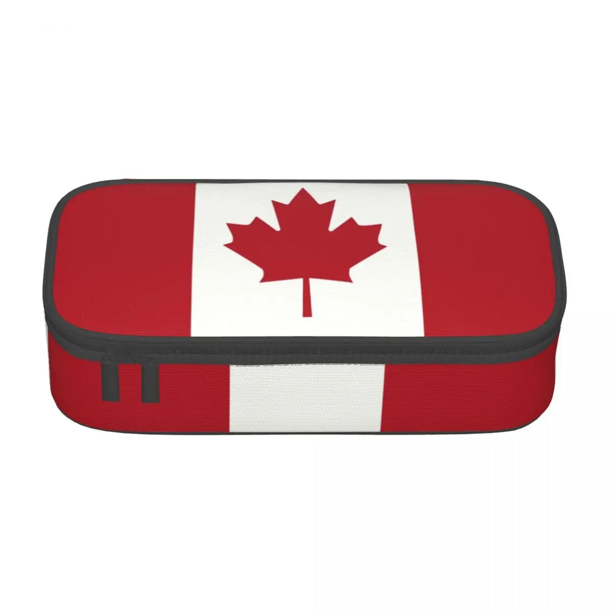 Custom Cute Flag Of Canada Pencil Cases for Girls Boys Patriotism Large Storage Pen Box Bag School Accessories