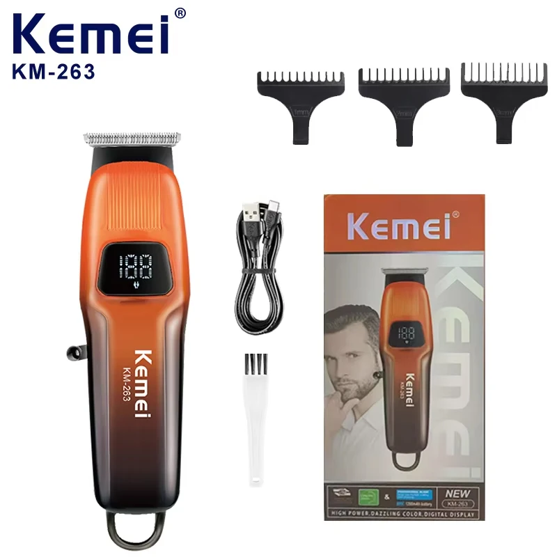 

KEMEI km-263 Professional Hair Clipper Cut Machine Small Men Cordless Hair Trimmer Electric Clippers