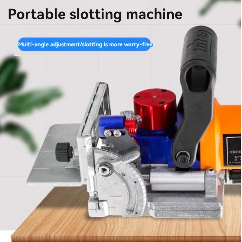 Handheld Angle Adjustable Home Improvement Slotting Machine Lamino Slotting Machine Woodworking Tenoning Machine