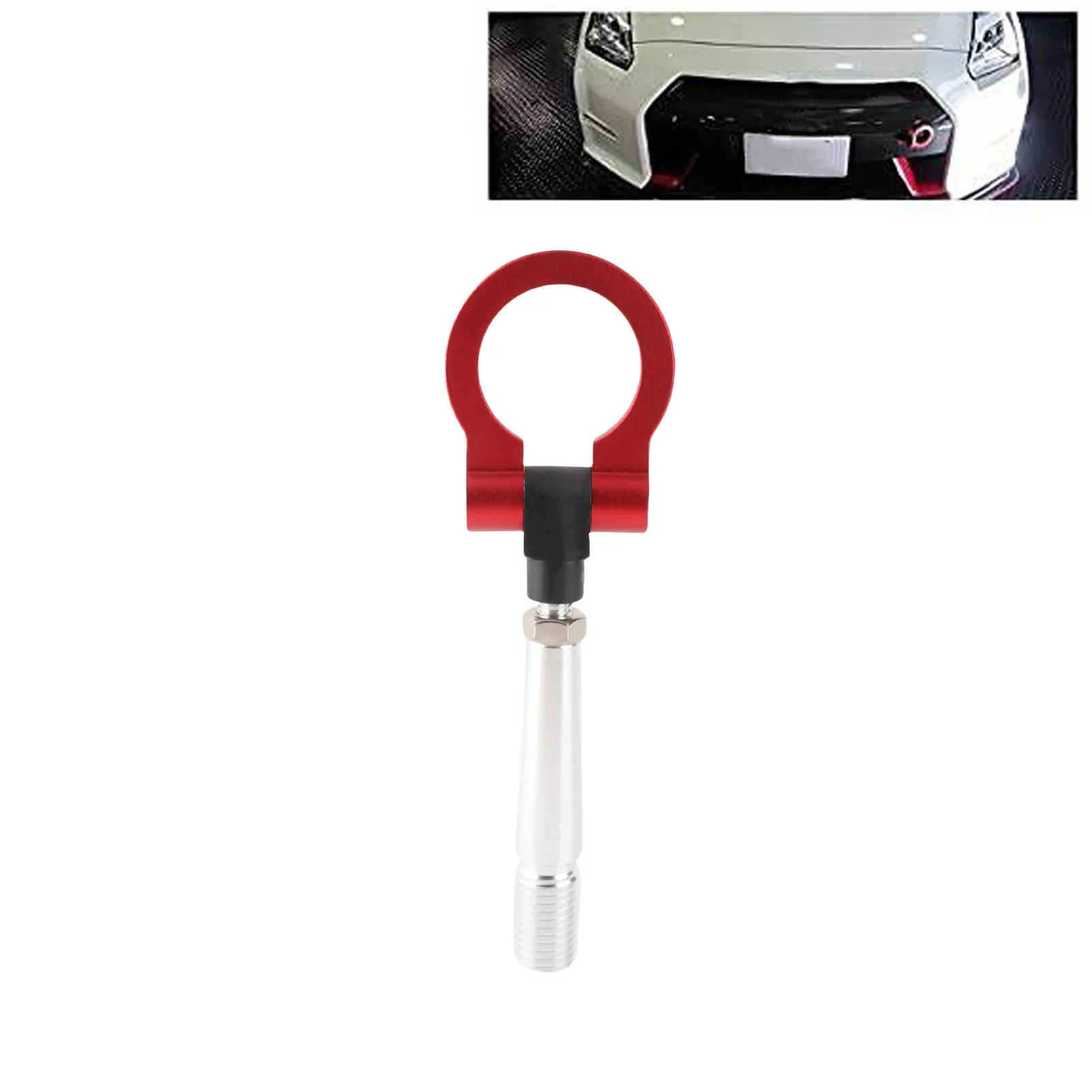 Screw on Tow Hook for GTR Tow Hook for JDM Style Screw On Track Racing Towing Ring Fit for FX35/FX45/FX50 QX70
