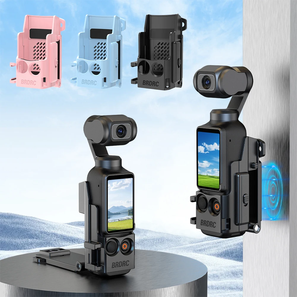 Magnetische Halterung für DJI OSMO POCKET 3, Clip-Halterung, verstellbarer Erweiterungsadapter, rutschfester Kamerahalter, Kamerazubehör