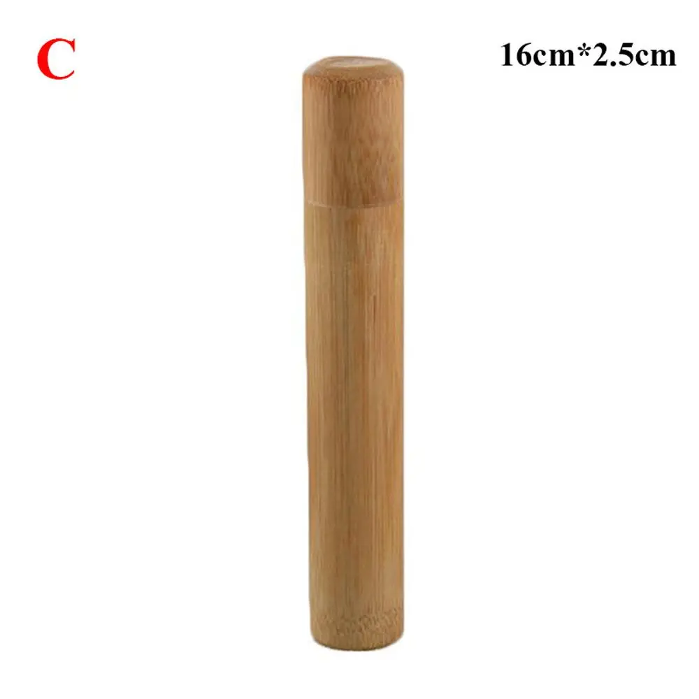 Round Natural Jar Holder With Lid Bamboo Tea Canister Organizer Storage Box Container
