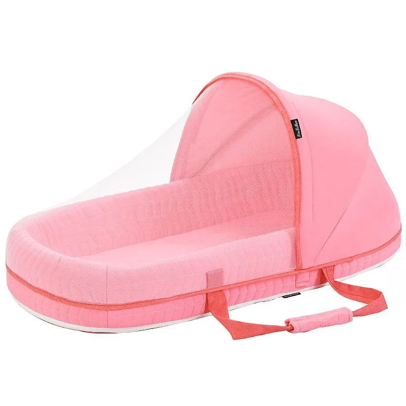 Portable baby bed crib, movable newborn bionic bed